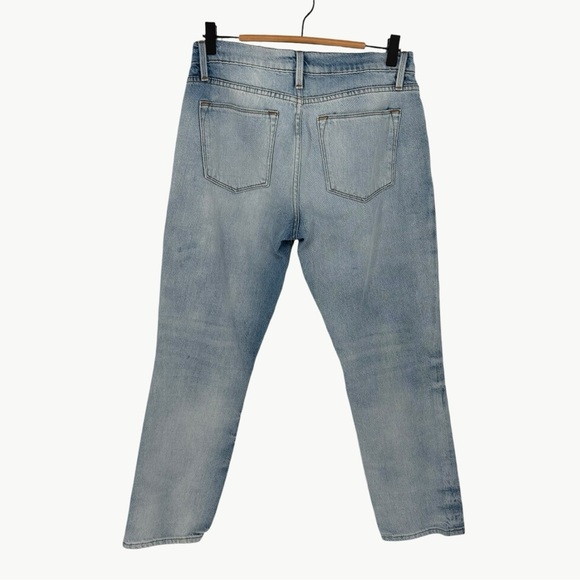 FRAME Denim Le High Straight Jean in Winslow | Sz 27 | Light Vintage Wash - Picture 4 of 15